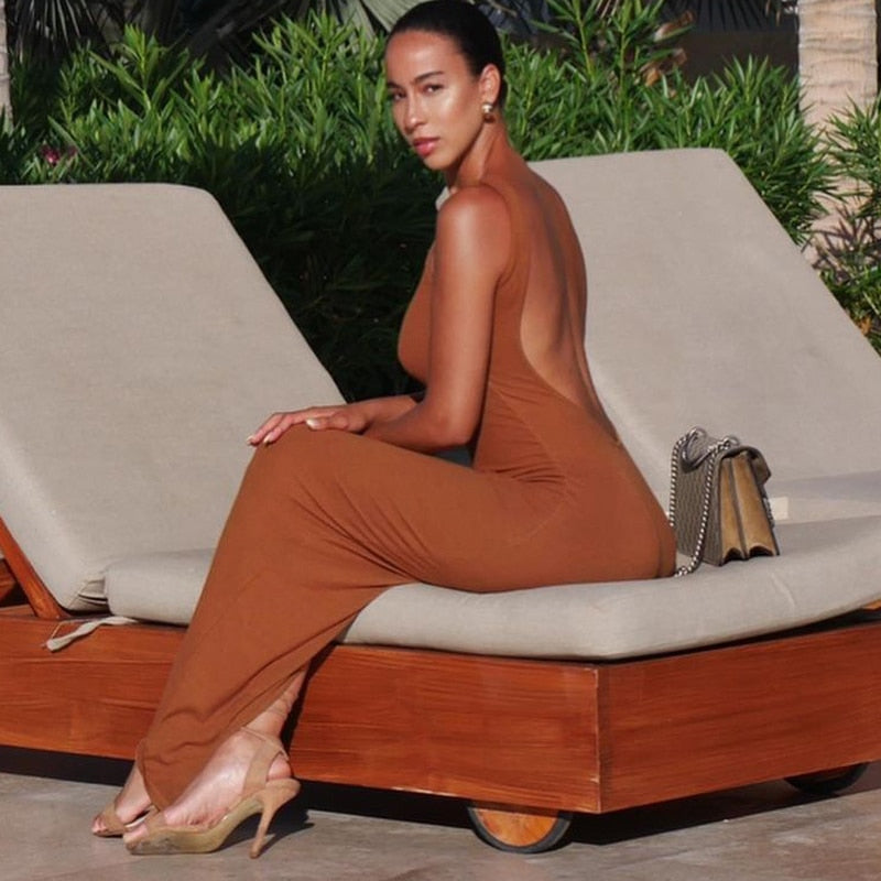 Levoire | Ouvert Au Dos Robes Maxi Sans Manches