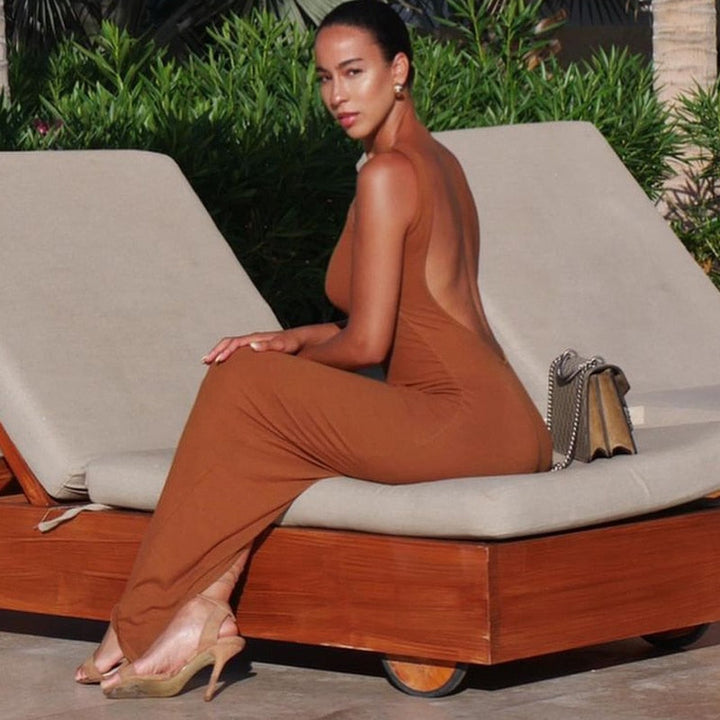 Levoire | Ouvert Au Dos Robes Maxi Sans Manches
