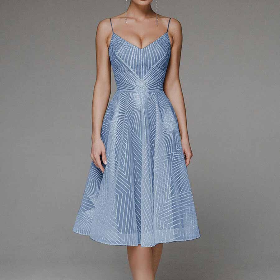 Levoire | Robe Midi Bleu
