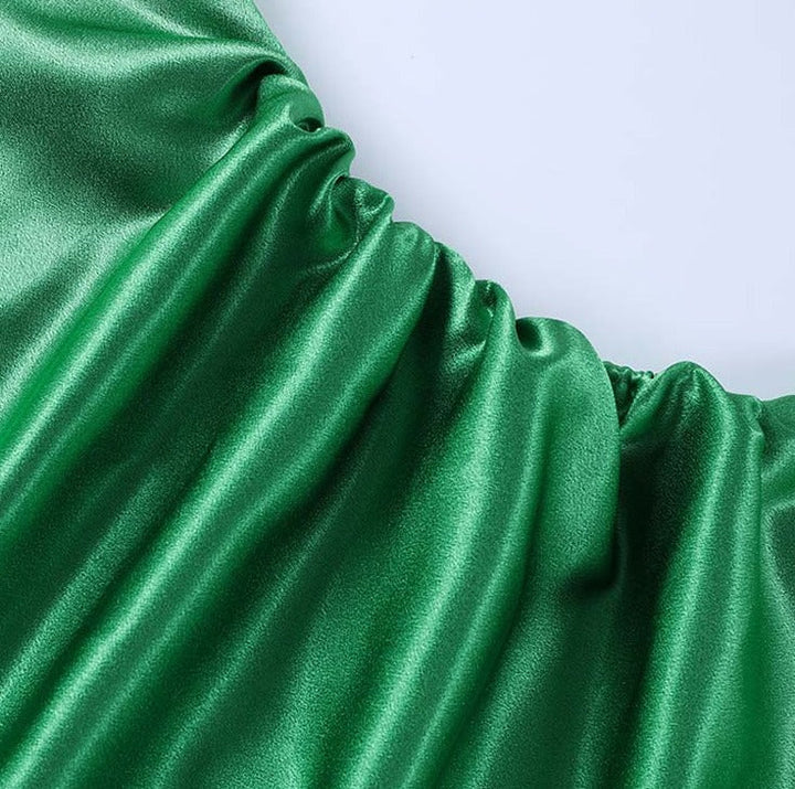 Levoire | Satin Robes À Bretelles Hautes Non Découpées