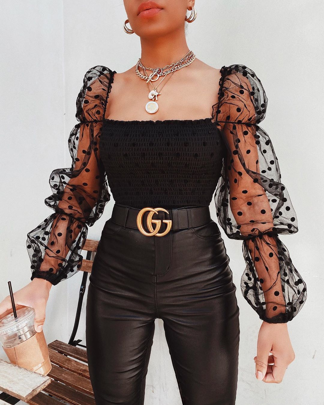 Levoire | Tiffany Top Avec Mesh - Un Haut Pour Femme Unique Et Élégant. Noir (épuisé !)