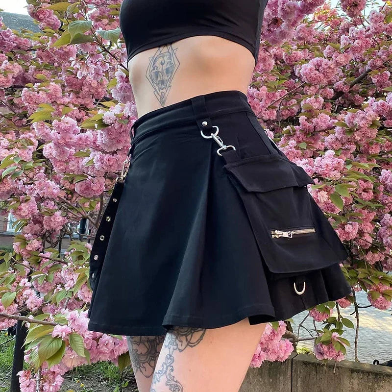 Levoire | Y2K Ceinture Taille Cargo Minirobe