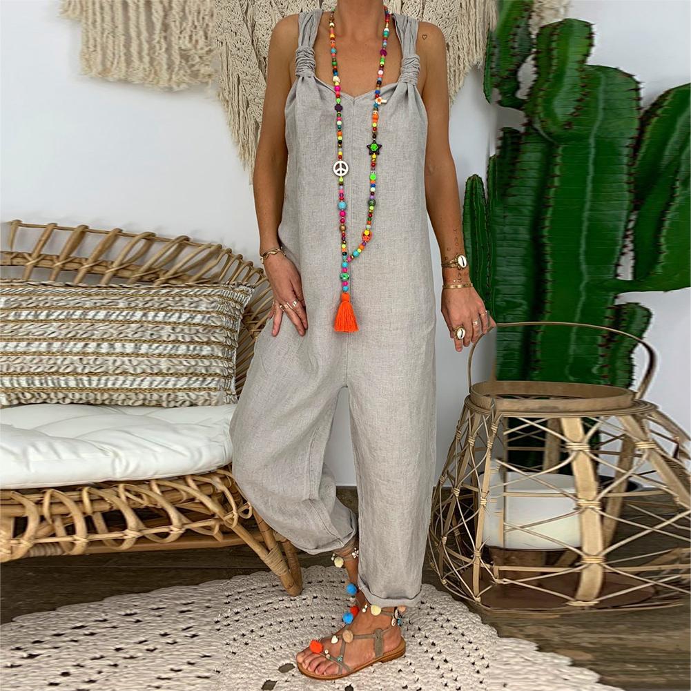 Levoire | Combinaison Nouée Dos Nu Gris