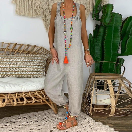 Levoire | Combinaison Nouée Dos Nu Gris