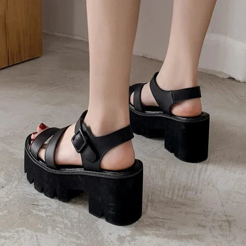 Levoire | Sandales Chunky À Plateforme Noires