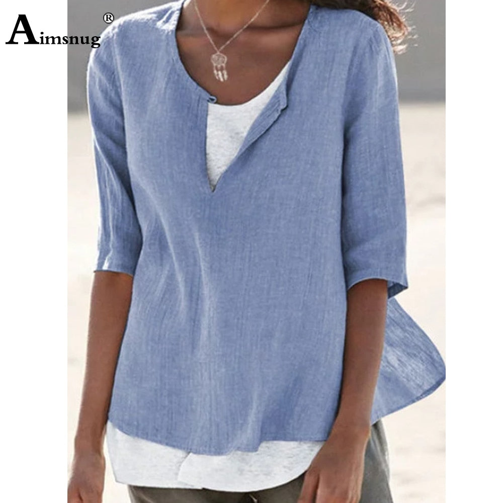 Levoire | Chemise À Col En V Pour Femmes