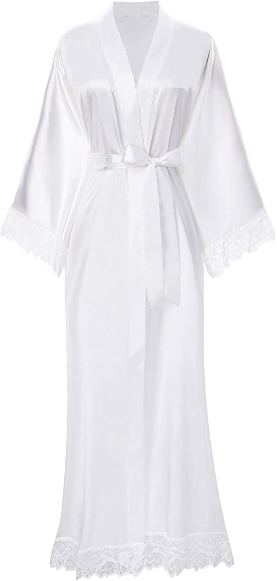 Levoire | Long Peignoir Avec Motif D'Araignée Blanc