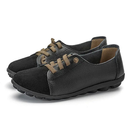 Levoire | Loafers Cuir Véritable Pour Femmes Noir