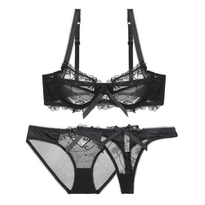 Levoire | Ensemble De Lingerie 3 Pièces En Matériau Doux Noir