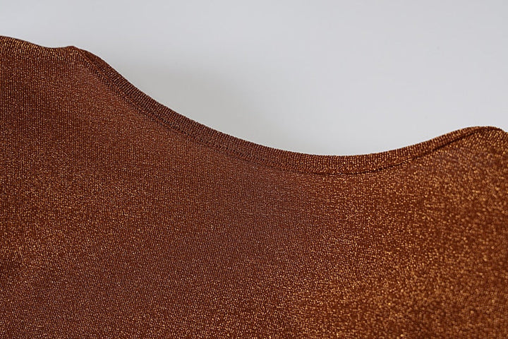 Levoire | Robe À Bretelles Dos Nu À Manches Longues En Paillettes