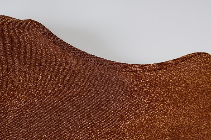 Levoire | Robe À Bretelles Dos Nu À Manches Longues En Paillettes