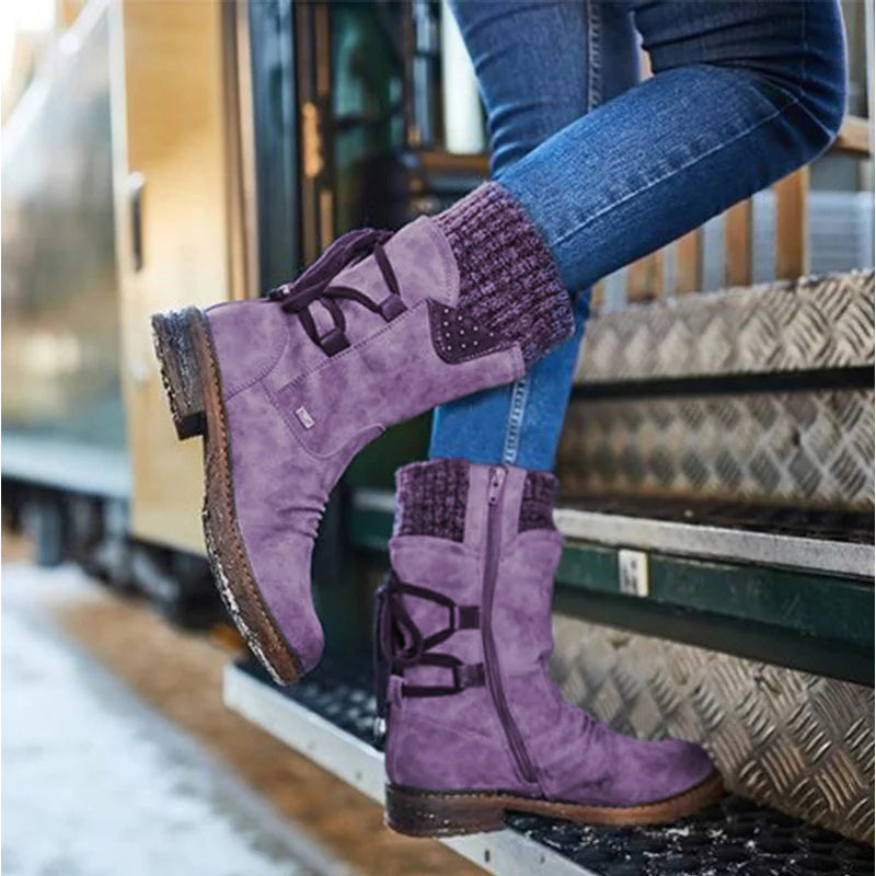 Levoire | Bottes élégantes confortables pour femmes Violett
