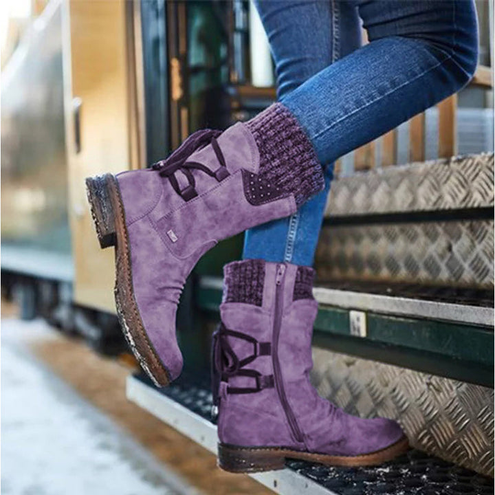 Levoire | Bottes élégantes confortables pour femmes Violett