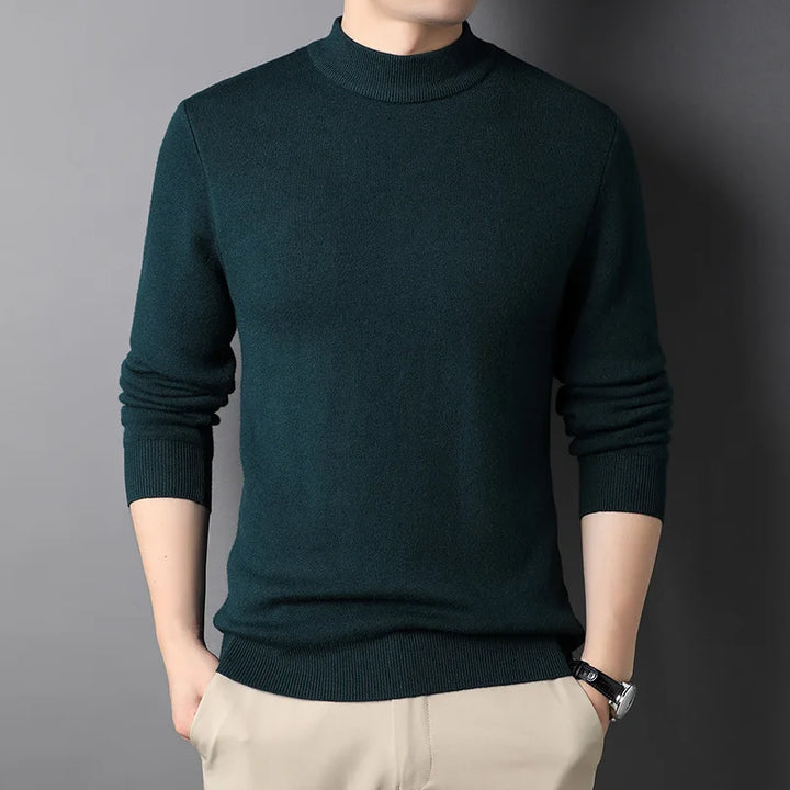 Levoire | Pull Col Roulé Premium Coupe Slim Vert
