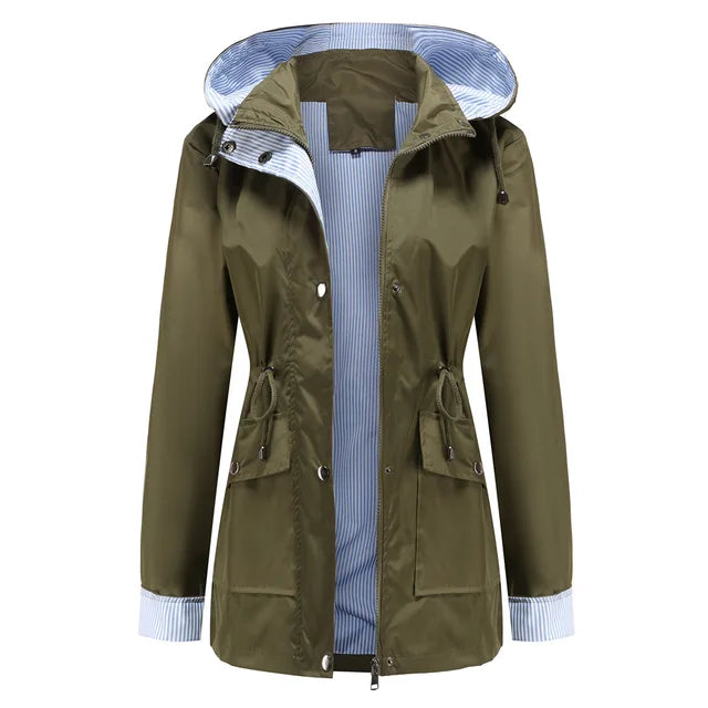 Levoire | Veste Coupe-Vent Polyvalente Avec Capuche Olives