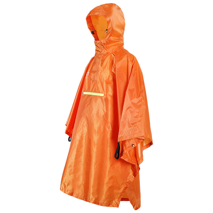 Levoire | Poncho Avec Bande Réfléchissante Orange Une taille