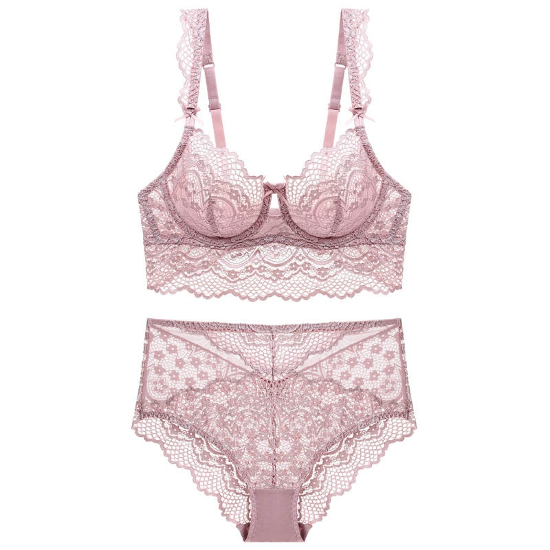 Levoire | Ensemble De Lingerie En Dentelle Avec Des Détails Sensuels Rosarot