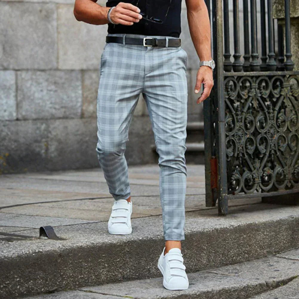 Levoire | Chino Élégant Pour Hommes Bleu