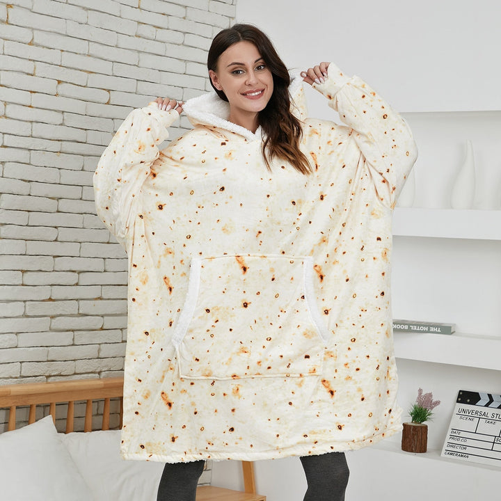 Levoire | Pull Doux Et Confortable Avec Couverture ! Gâteau de crêpes Une taille