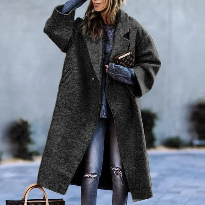 Levoire | Veste avec décolleté et élégance Gris foncé