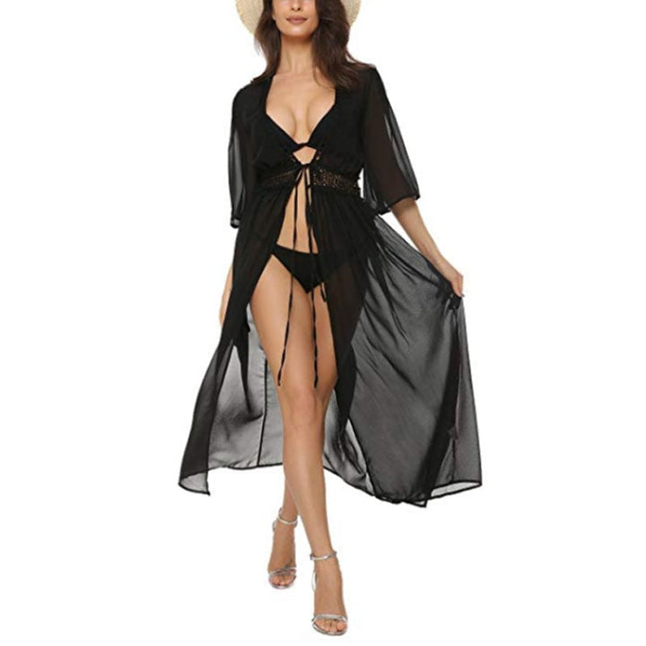 Levoire | Robe Dentelle Grande Taille Plage Noir