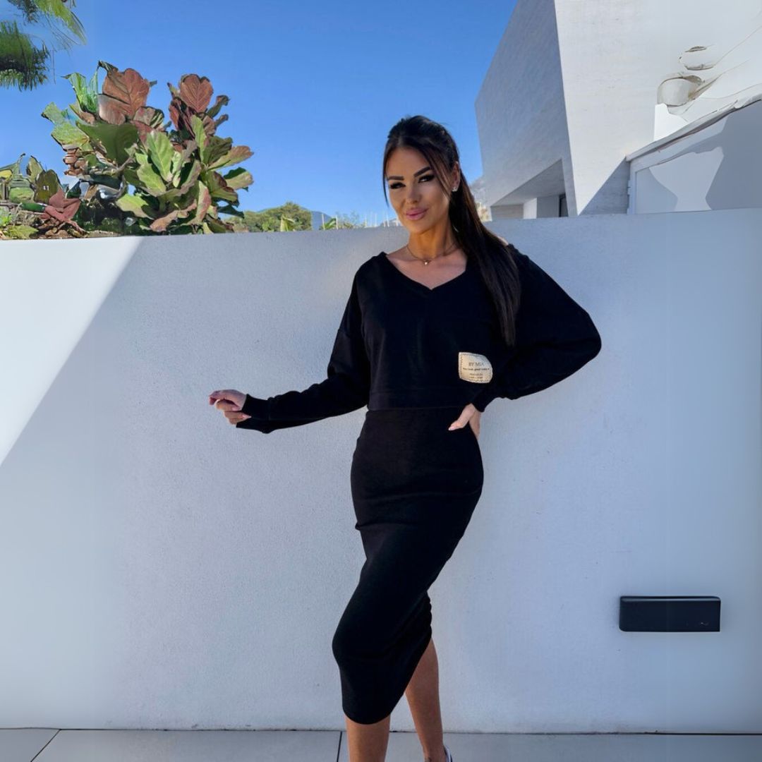 Levoire | Robe Deux Pièces Pour Femmes Noir