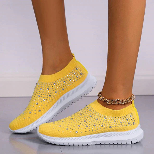 Levoire | Chaussures Femmes Sans Renforts Et Semelle Amortissante Jaune