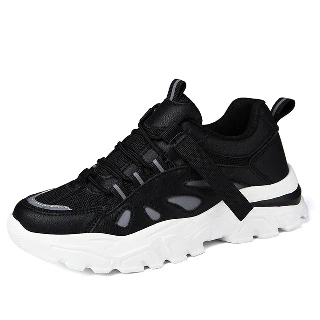 Levoire | Modernes Chaussures Femmes Avec Lacets Et Semelle Souple Noir