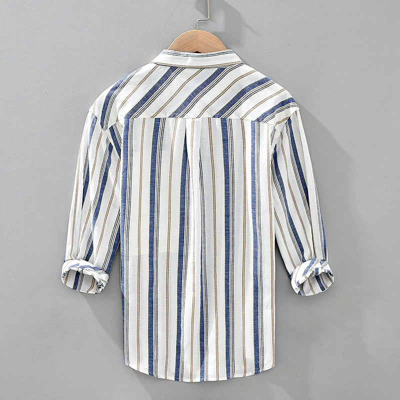 Levoire | Chemise Casual Rayee Intemporelle Hommes