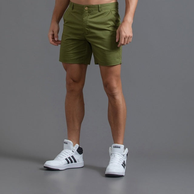 Levoire | Classiques Chino-Shorts En Coton Pour Hommes Armée verte