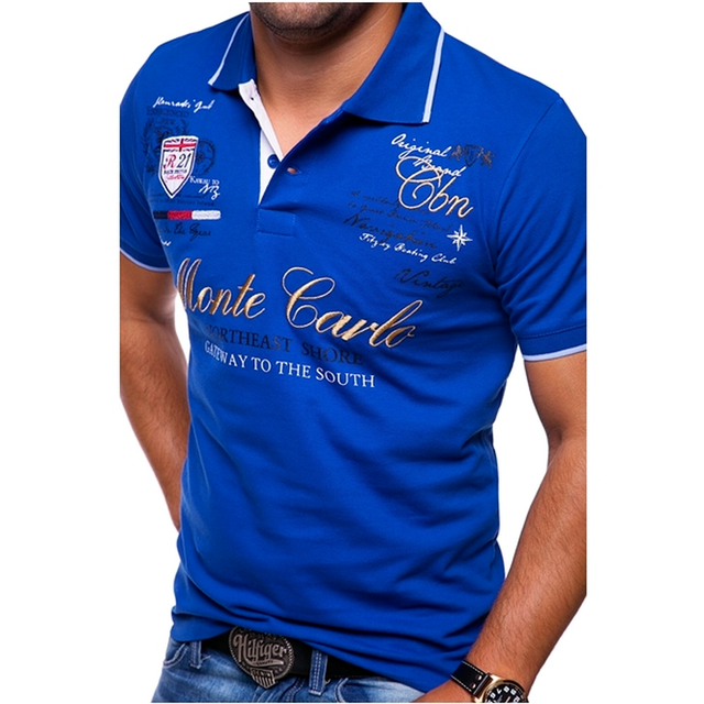 Levoire | Polo Élégant Pour Hommes bleu