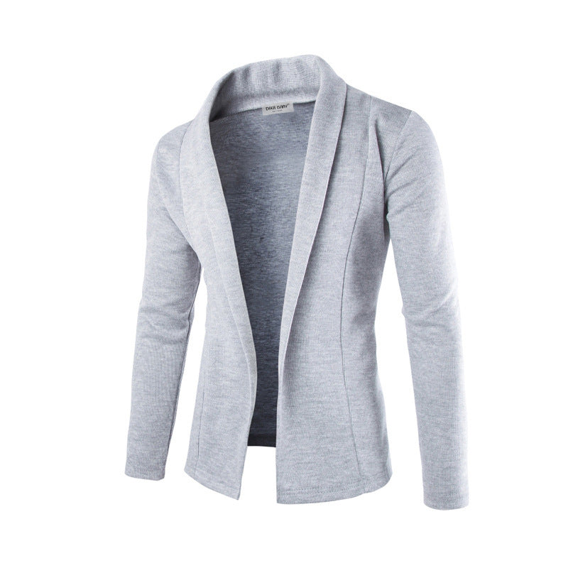 Levoire | Devant Libre Stretch Décontracté Slim Fit Blazer Gris