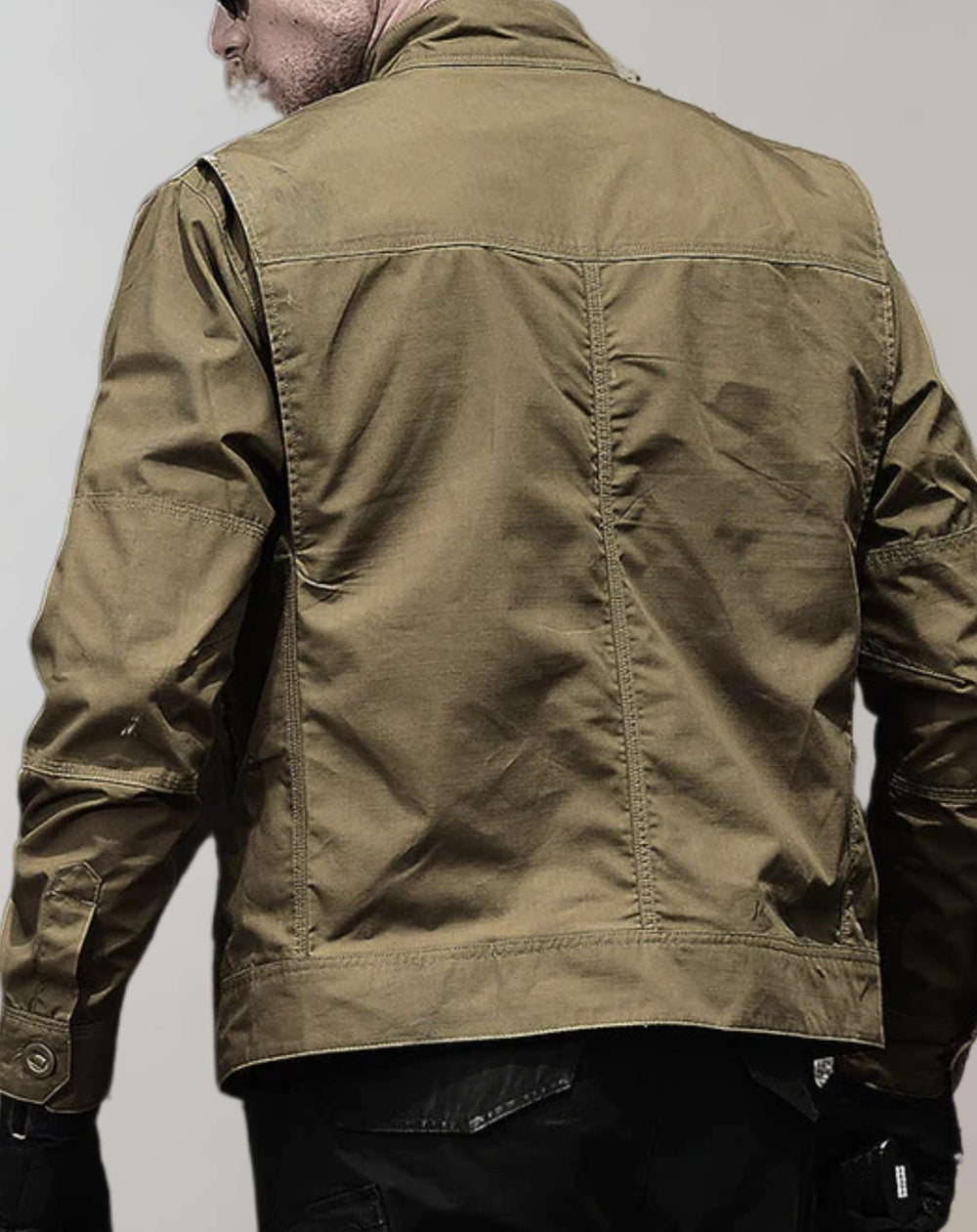 Levoire | Veste D'Été Verte Légère Avec Zip
