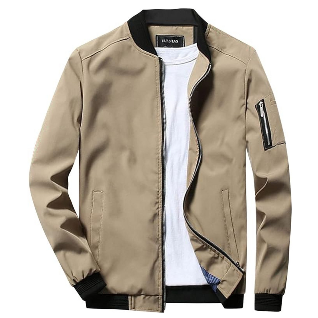 Levoire | Zip Lightweight Lightweight Summer Jacket Khaki