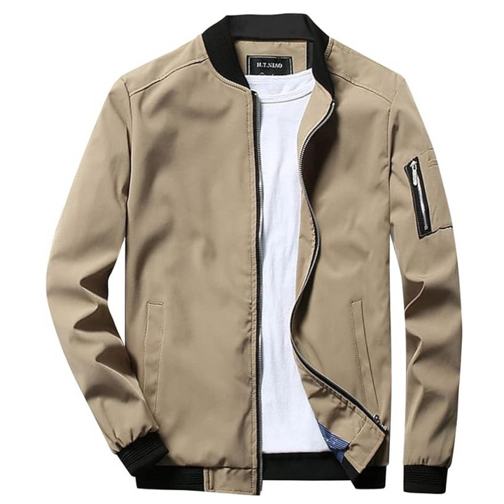 Levoire | Zip Lightweight Lightweight Summer Jacket Khaki