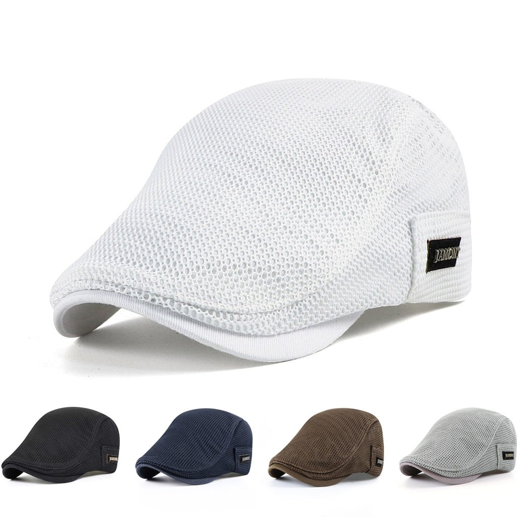 Levoire | Casquettes Plates En Maille Pour Hommes
