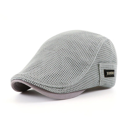 Levoire | Casquettes Plates En Maille Pour Hommes Gris 56 - 60 cm