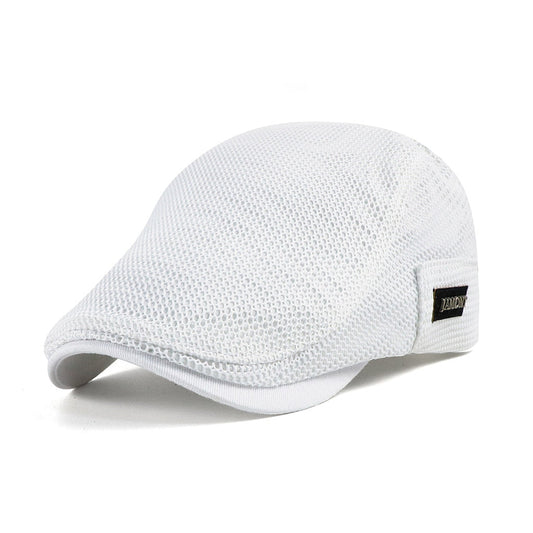 Levoire | Casquettes Plates En Maille Pour Hommes Blanc 56 - 60 cm