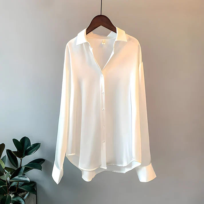 Levoire | Chemise en soie élégante Blanc