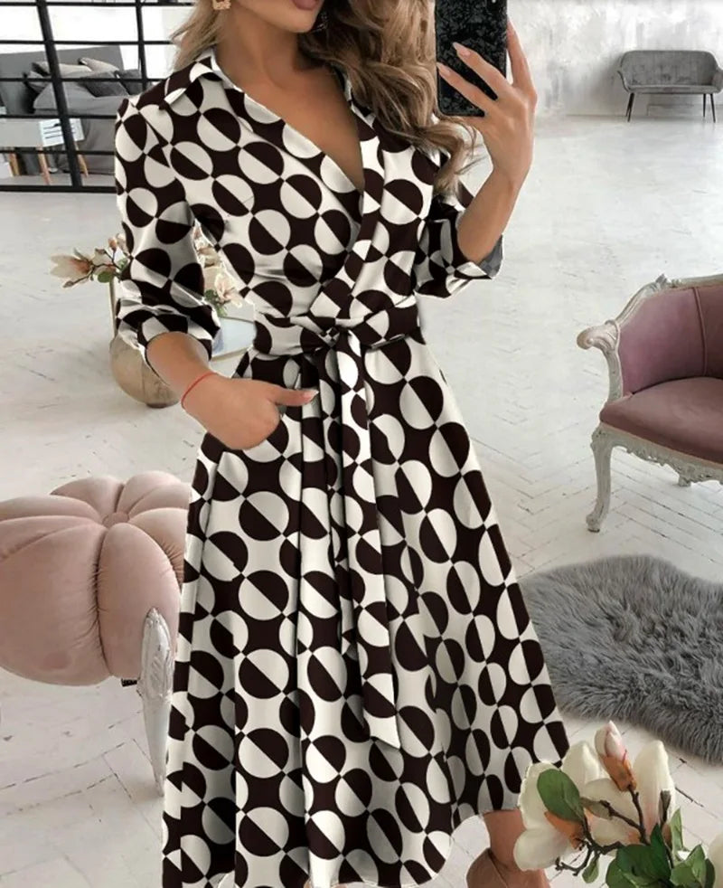 Levoire | Robe Portefeuille Élégante Pour Femme Pois