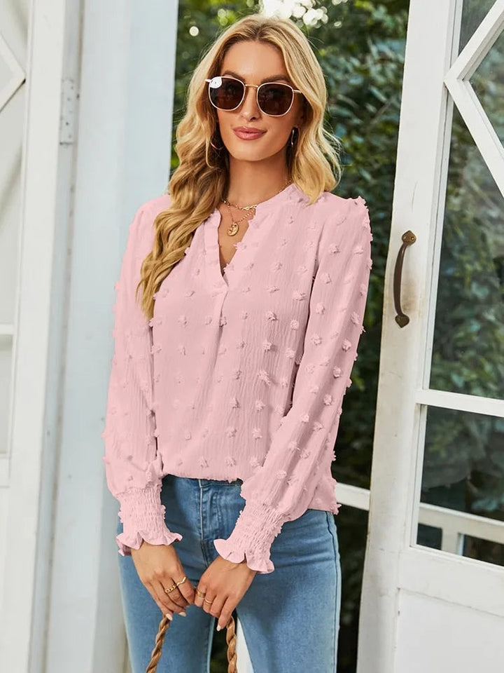 Levoire | Blouse Femme Avec Décolleté Et Chic Rosa