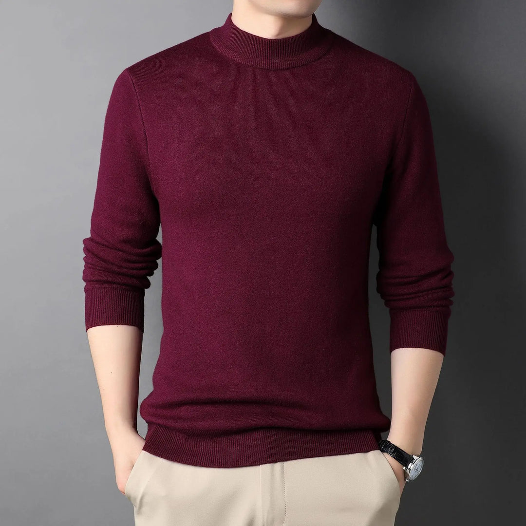 Levoire | Pull Col Roulé Premium Coupe Slim Rot