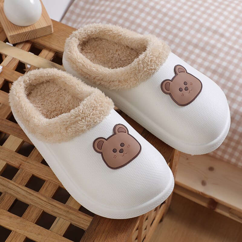 Levoire | Femmes Chaussons Confortables Blanc