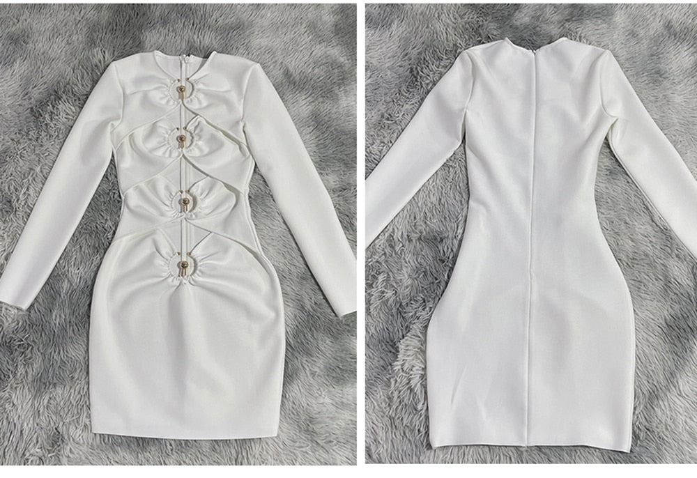 Levoire | Robe Mini Holometalliringer À Épaule Dénudée