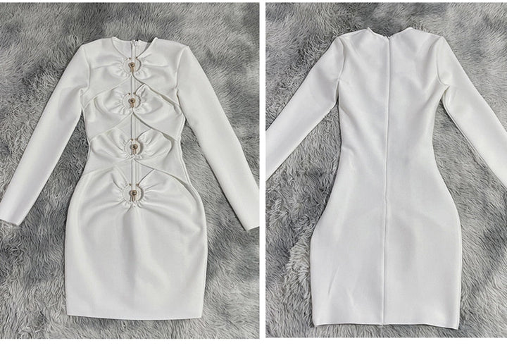 Levoire | Robe Mini Holometalliringer À Épaule Dénudée