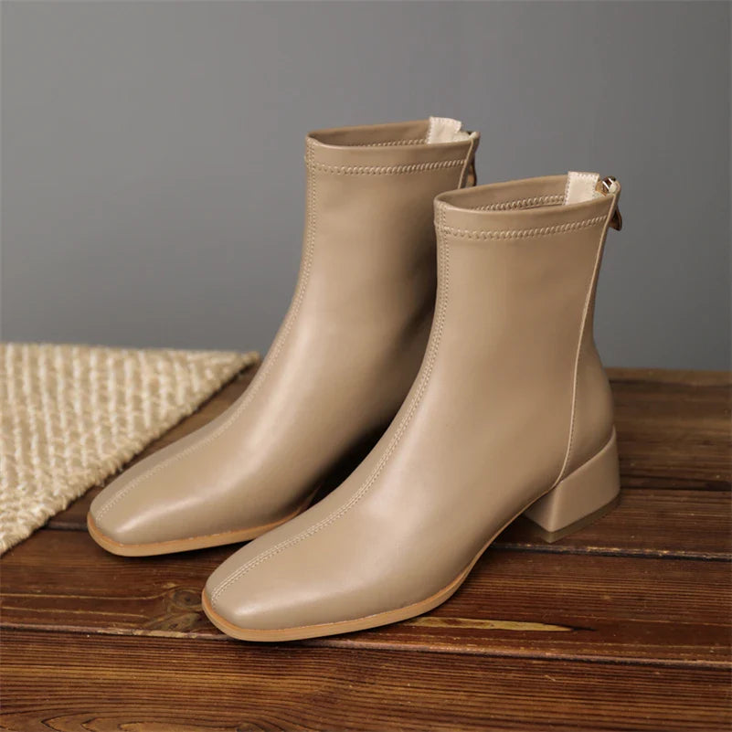 Levoire | Véritable Cuir Audacieux Bord Beige