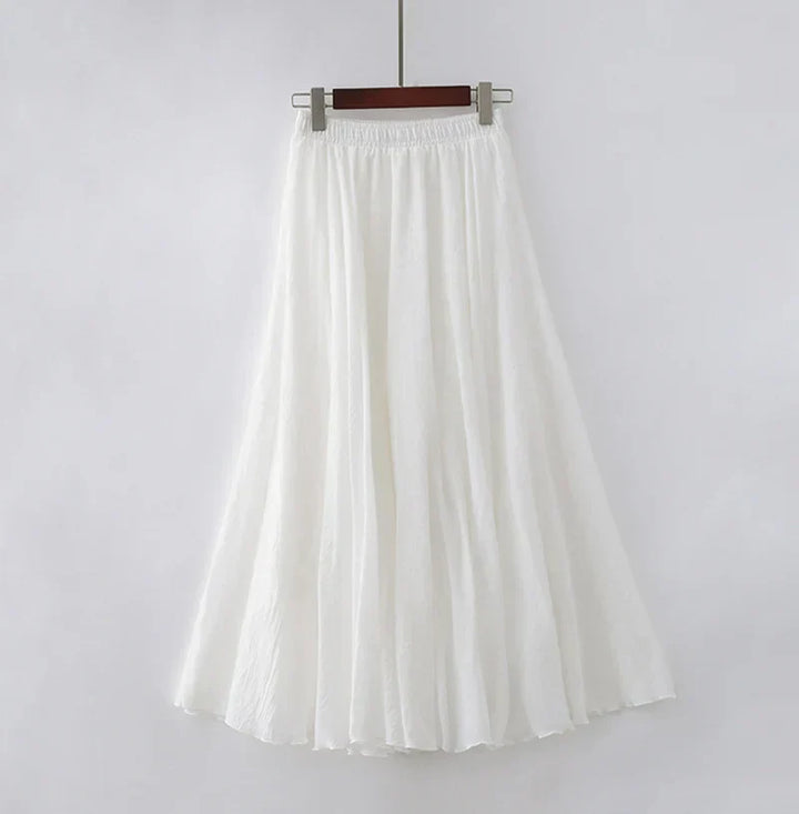 Levoire | Rentokas Coton Maxi Jupe Blanc Une taille