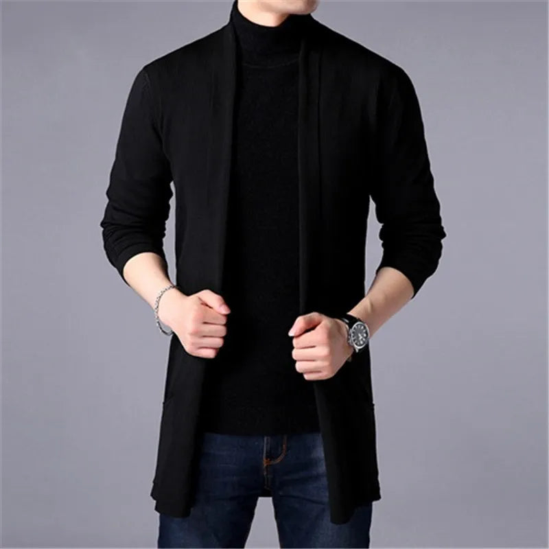 Levoire | Long Cardigan For Men Noir