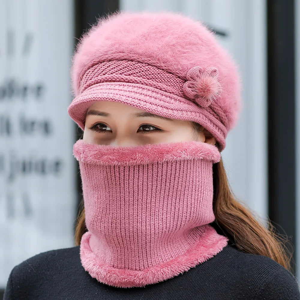 Levoire | Chapeau-D-Hiver-Pour-Femme-Avec-Doublure-En-Polaire-Et-Écharpe