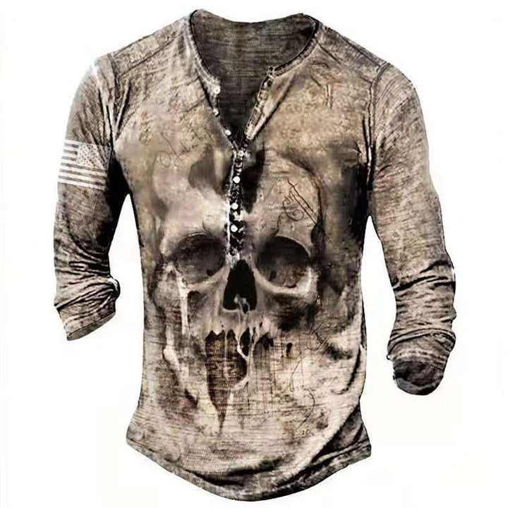 Levoire | T-Shirt Rétro Élégant À Manches Longues Braun
